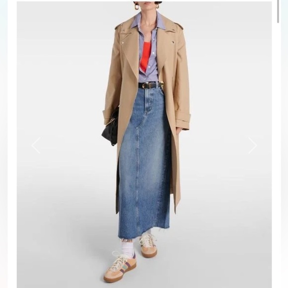 Citizens of Humanity Circolo Reworked Denim Maxi Skirt Size 26 Western Modern